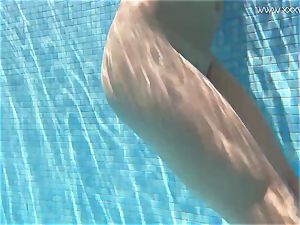Jessica Lincoln smallish tattooed Russian teenage in the pool